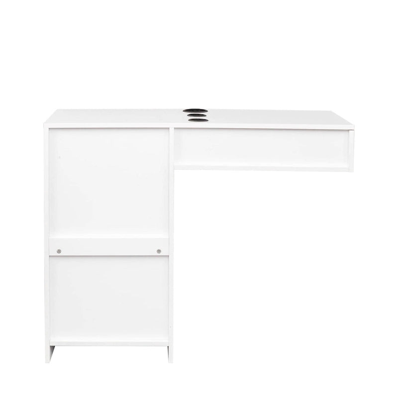 Wall Mount Hair Stylist Salon Station Storage Cabinet with Lockable Drawer