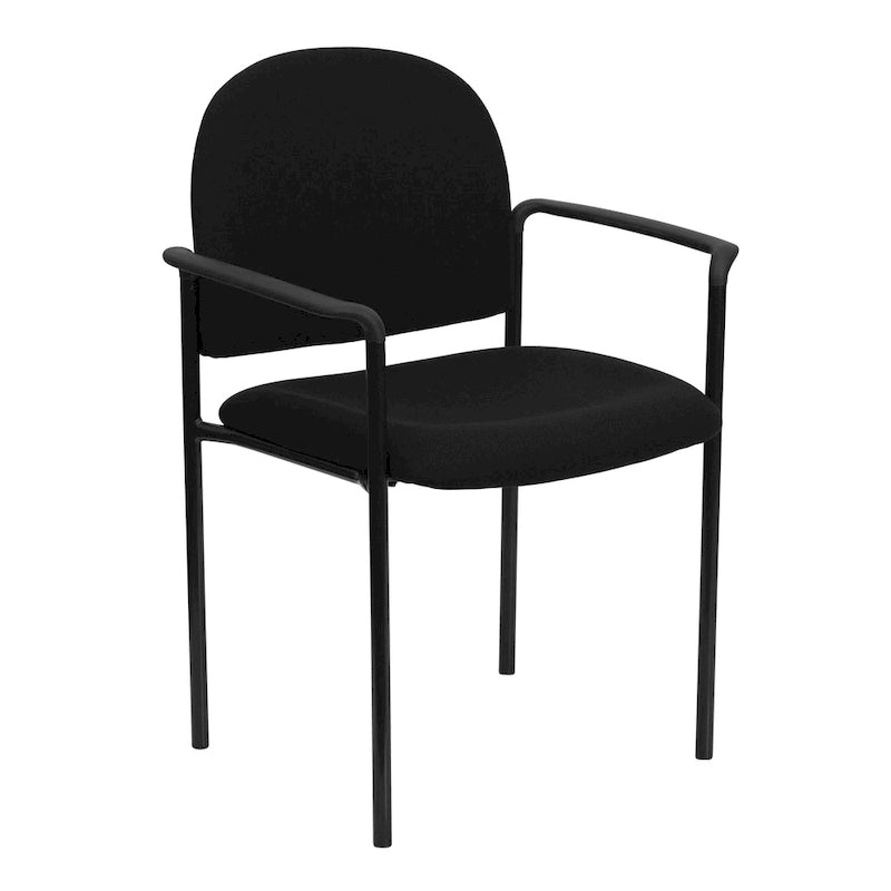 Padded Fabric Arm Chair with Steel Frame, Multiple Colors