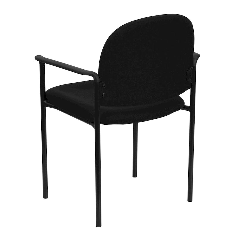 Padded Fabric Arm Chair with Steel Frame, Multiple Colors