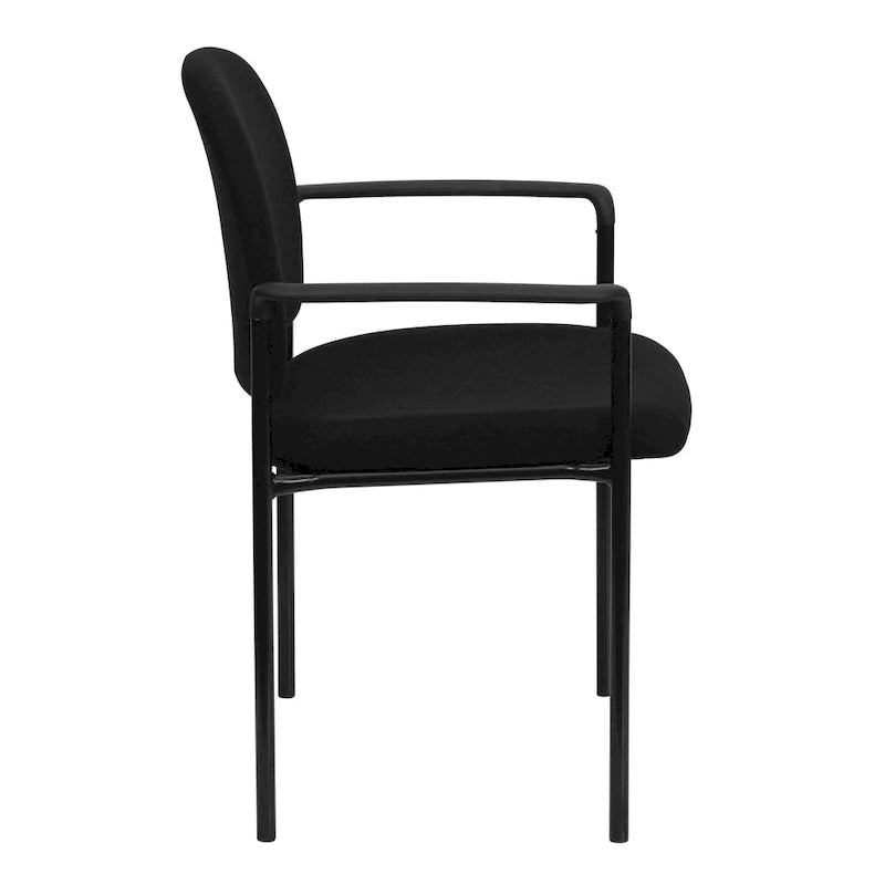 Padded Fabric Arm Chair with Steel Frame, Multiple Colors
