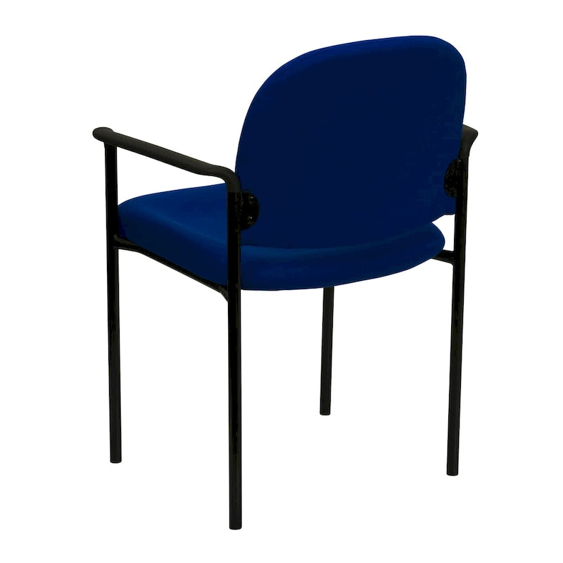 Padded Fabric Arm Chair with Steel Frame, Multiple Colors