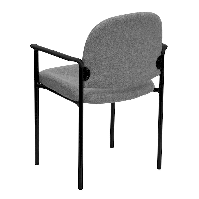 Padded Fabric Arm Chair with Steel Frame, Multiple Colors