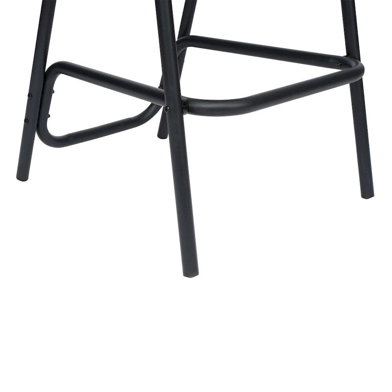 Indoor Outdoor Rattan Barstool with Powder Coated Aluminum Frame Gray