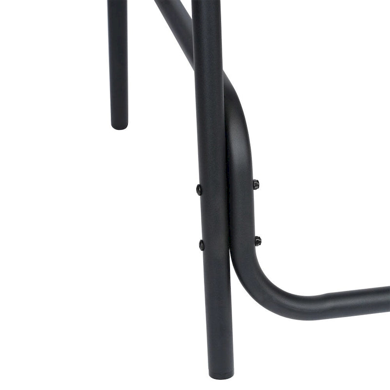 Indoor Outdoor Rattan Barstool with Powder Coated Aluminum Frame Gray