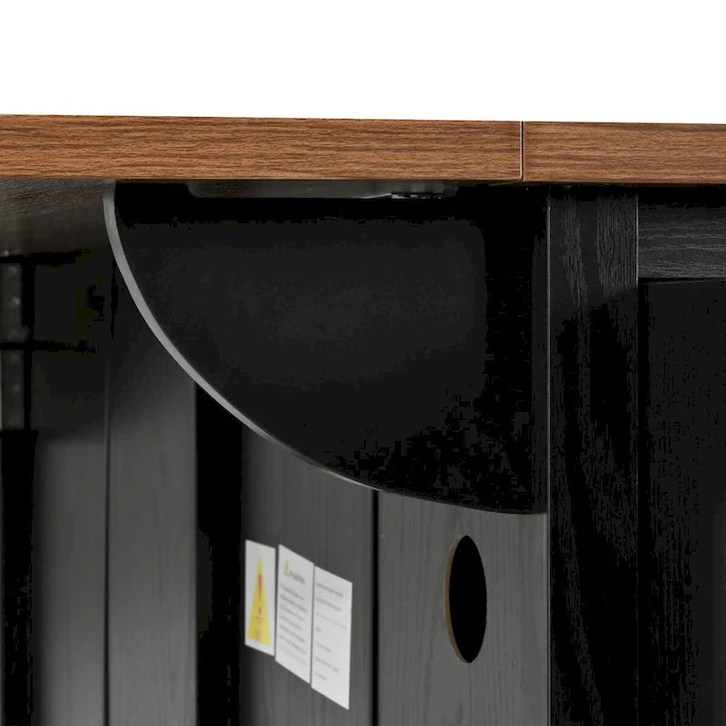 Rolling Farmhouse Kitchen Island White Drop Leaf Cabinet Power Outlet Wheels