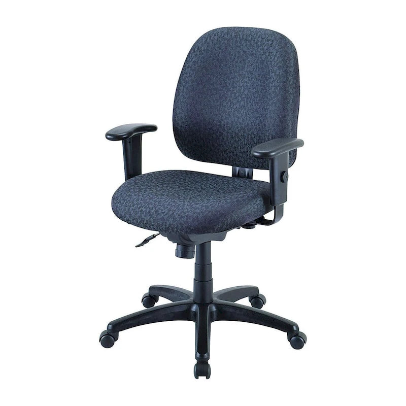 Ergonomic Multi-Function Swivel Task Chair with Adjustable Arms Charcoal