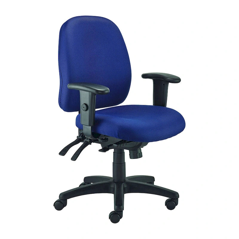 Ergonomic Multi-Function Swivel Task Chair with Adjustable Arms Charcoal