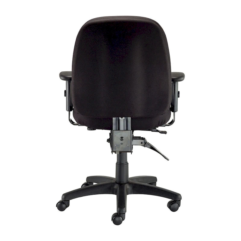 Ergonomic Multi-Function Swivel Task Chair with Adjustable Arms Charcoal
