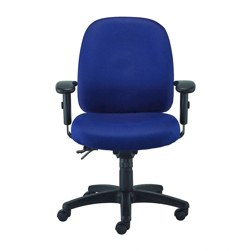 Ergonomic Multi-Function Swivel Task Chair with Adjustable Arms Charcoal