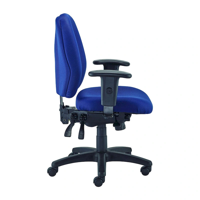 Ergonomic Multi-Function Swivel Task Chair with Adjustable Arms Charcoal
